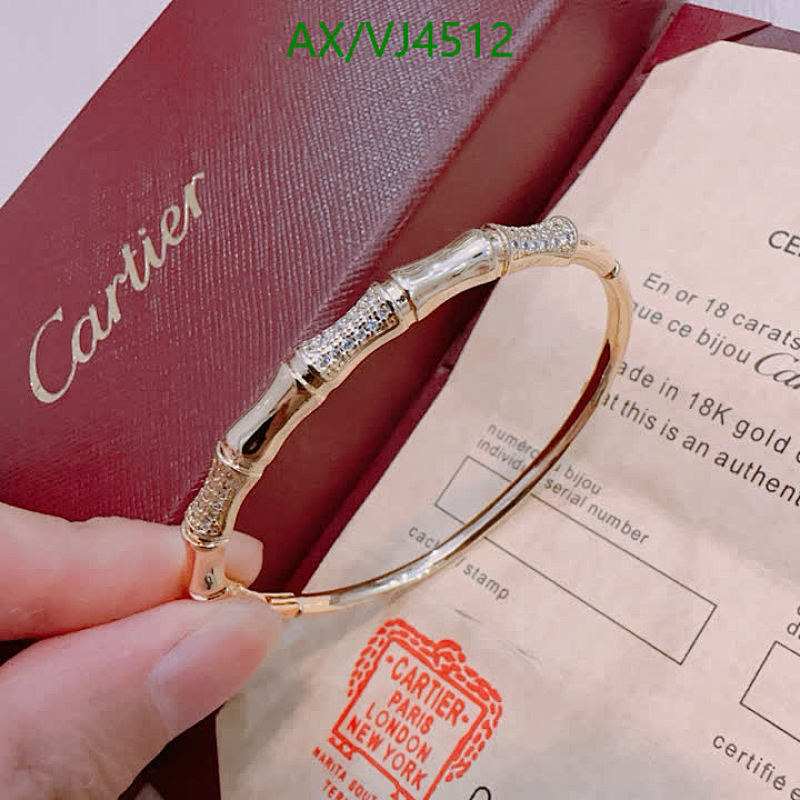 Cartier Bamboo-Inspired Diamond Bracelet - 18K Gold Plated Elegant Bangle