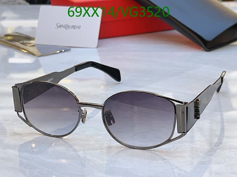 Yves Saint Laurent VG3520 Round Gradient Sunglasses for Women - 52-19-145 6 Yves Saint Laurent VG3520 Round Gradient Sunglasses for Women - 52-19-145