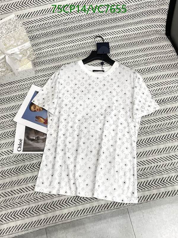 Louis Vuitton Monogram White Cotton T-shirt - Luxury Short Sleeve Top S-L