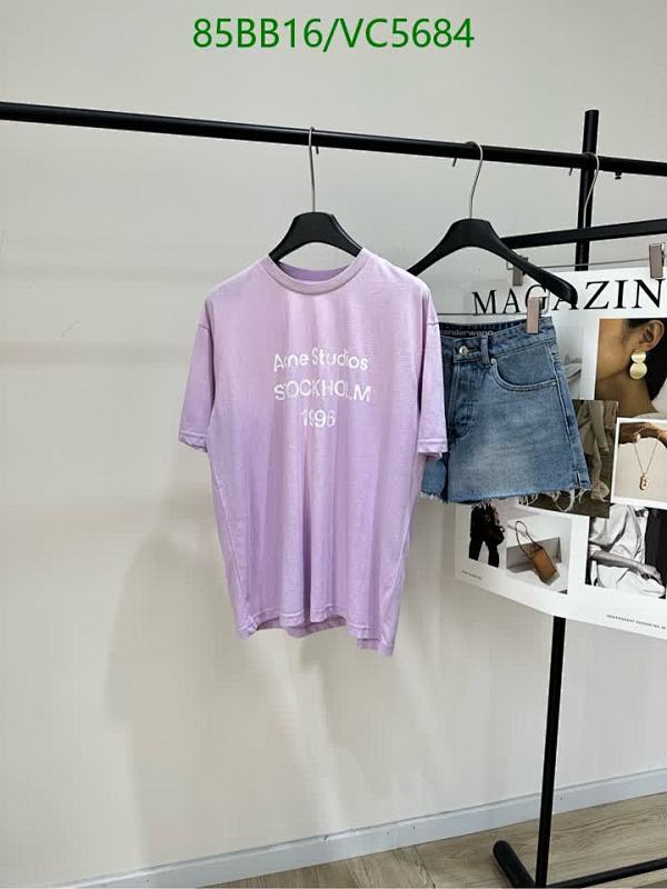 Acne Studios Stockholm 1996 Graphic Tee - Unisex Cotton-Linen Blend T-Shirt