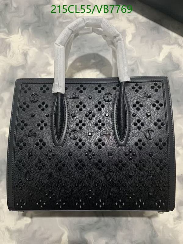 Christian Louboutin Rubylou Studded Cowhide Leather Top Handle Bag