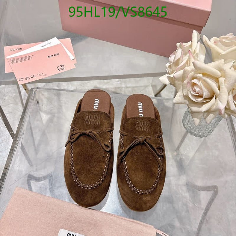 Miu Miu Women's Brown Suede Mules - Stylish Slip-On Shoes