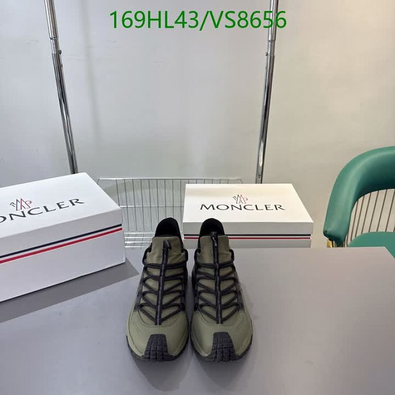 Moncler Women's Olive Green Lace-Up Fashion Sneakers