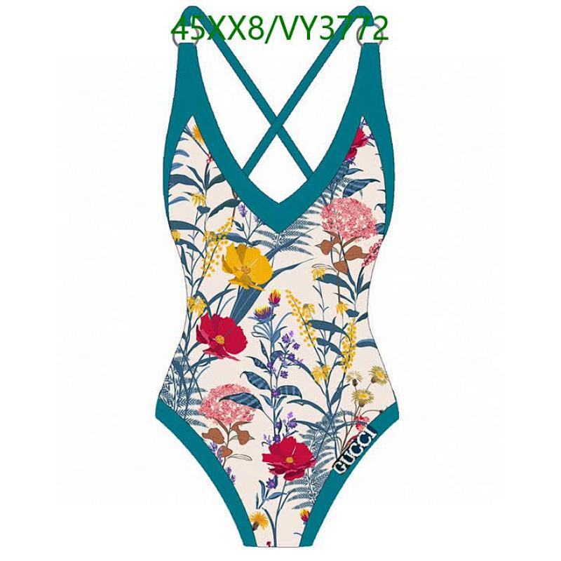 Gucci Floral Print One-Piece Swimsuit for Women - Elegant Beachwear