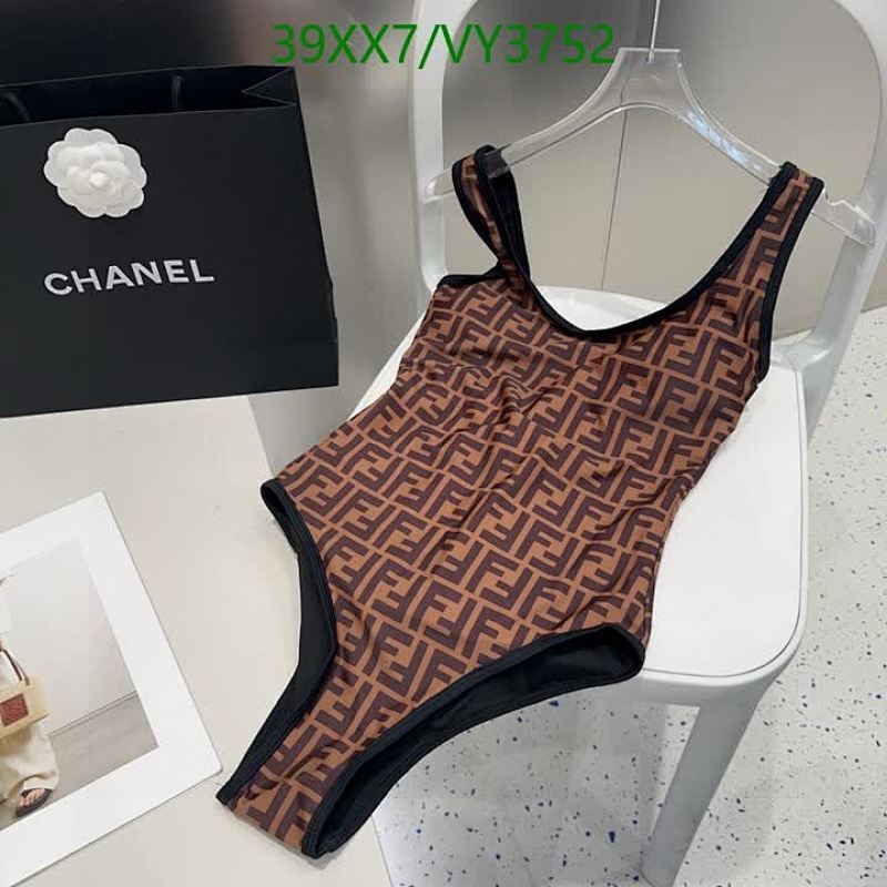 Fendi FF Monogram One-Piece Swimsuit for Women - Luxury Designer Bathing Suit