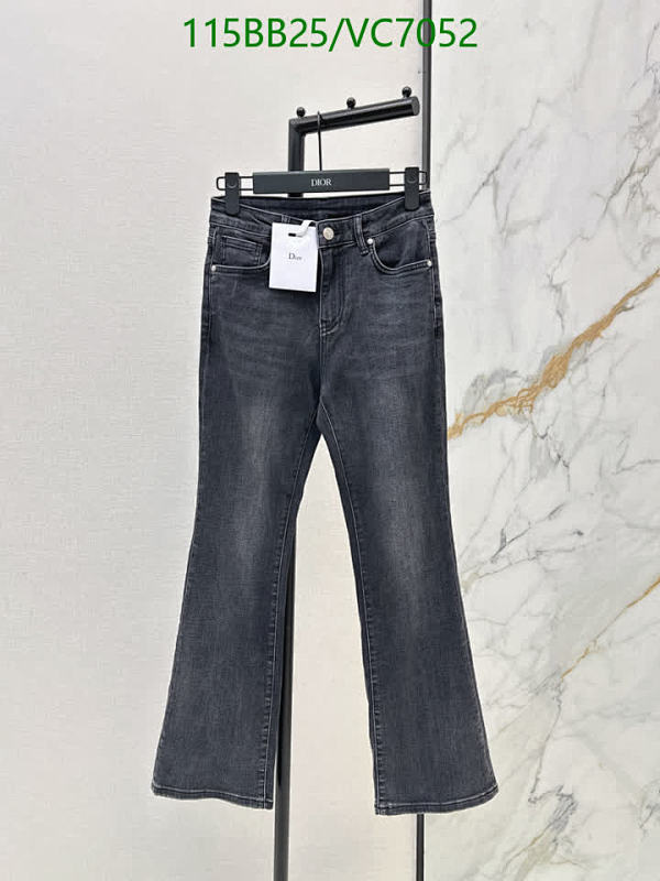 Dior Women's Washed Black Flared Denim Jeans - Stylish & Versatile