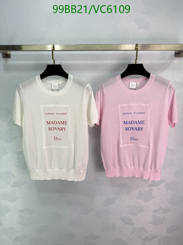 Dior Knitted 'Madame Bovary' Short Sleeve T-Shirt - Elegant & Comfortable