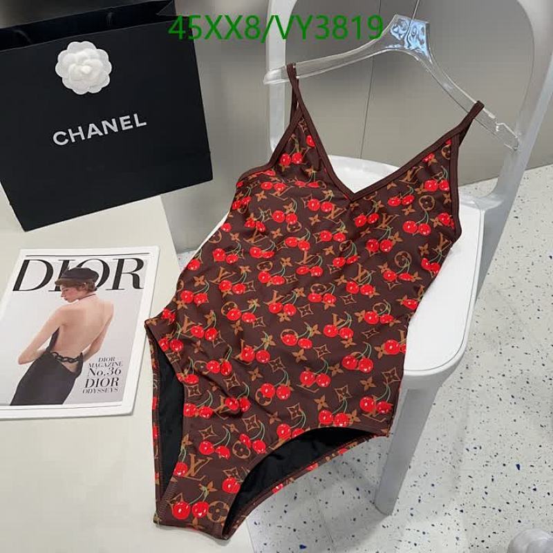 Louis Vuitton Cherry Monogram One-Piece Swimsuit - Stylish & Comfortable