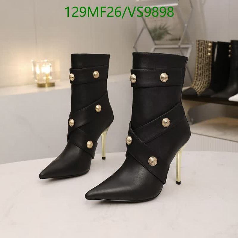 Elegant Black Leather Ankle Boots for Women - Pointed Toe & Gold Button Detail