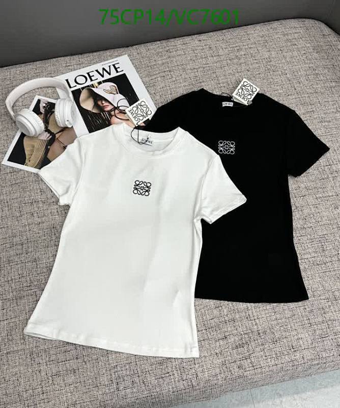 Loewe Anagram Embroidered Cotton T-Shirt - Unisex Short Sleeve Tee