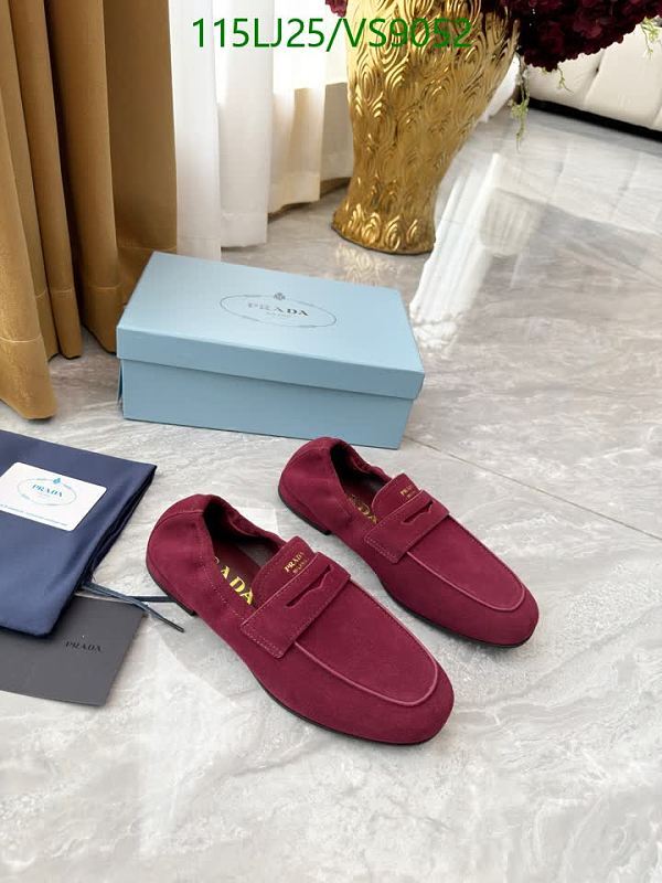 Prada Women's Burgundy Suede Loafers - EU 35-41