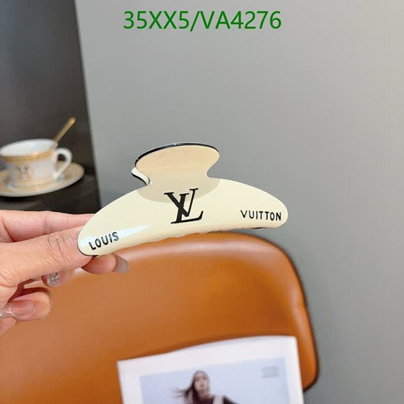Louis Vuitton Monogram Hair Clip - Elegant Cream Claw Clip for Stylish Hair