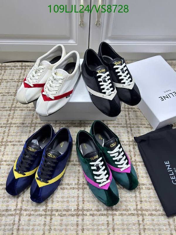 Celine Women's Athletic Shoes - Cowhide & Breathable Mesh Sneakers