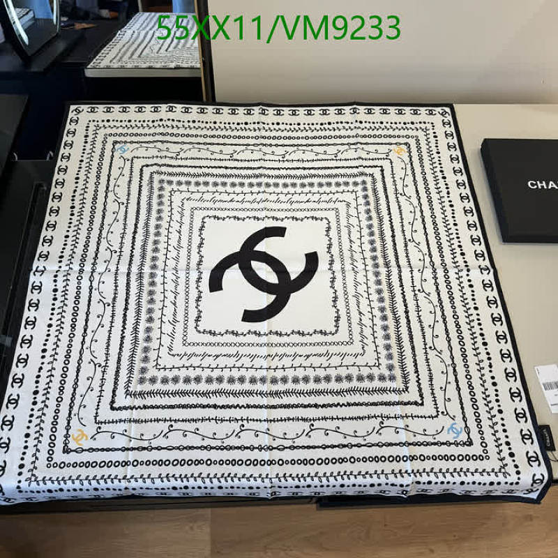 Chanel Real Silk Square Scarf 90x90CM with Signature CC Logo