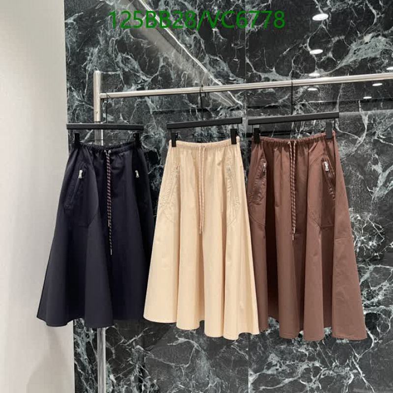 Moncler Elegant Cotton Midi Skirts for Women - Casual A-Line with Drawstring Waist