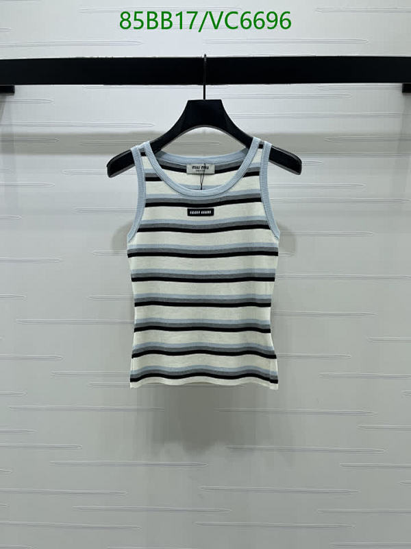 Miu Miu Knitted Striped Tank Top - Stylish & Comfortable Sleeveless Blouse