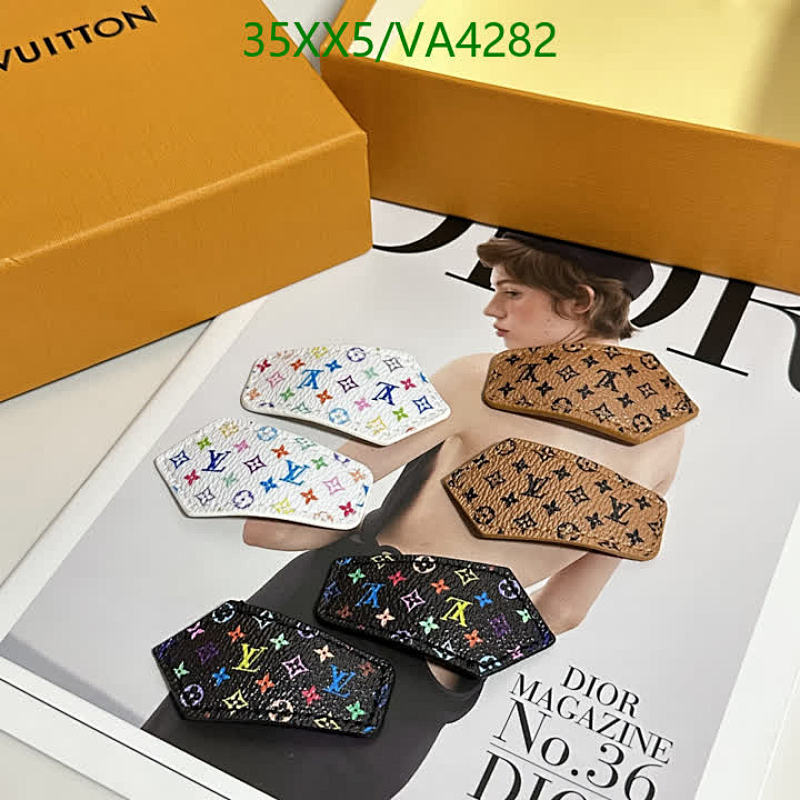 Louis Vuitton Inspired Hair Clips, Monogram Pattern Hair Accessories for Women