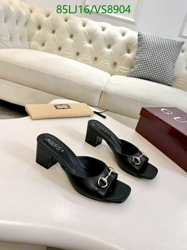 Gucci Women's Black Leather Horsebit Mule Heels - EU 35-43
