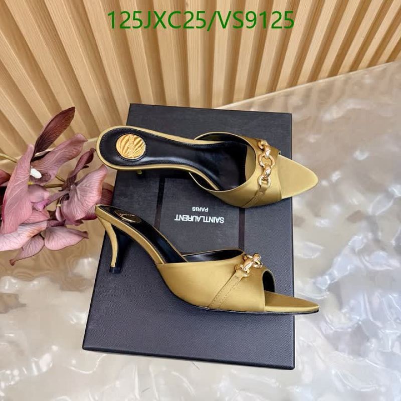 Yves Saint Laurent Women's Patent Leather Kitten Heel Mules Size EU 35-43