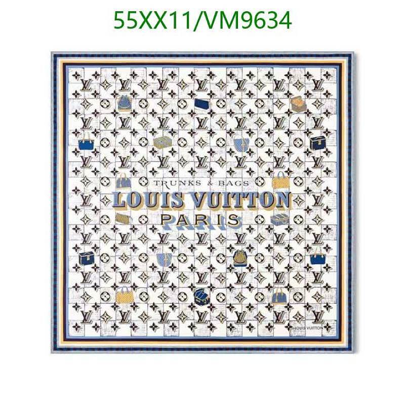 Louis Vuitton "Trunks & Bags" Silk Scarf 90x90cm - Luxury Parisian Accessory