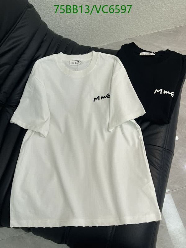 Maison Margiela Cotton Logo T-Shirt - VC6597 Casual Short Sleeve Top