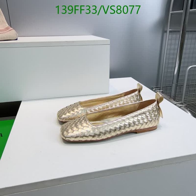 Bottega Veneta Women's Woven Leather Ballet Flats - Gold