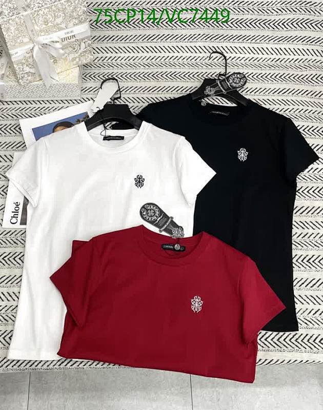 Chrome Hearts Cotton Crew Neck T-Shirt - Comfortable & Stylish Everyday Wear