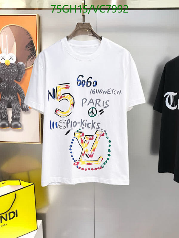 Louis Vuitton Graphic Print Cotton T-Shirt - White