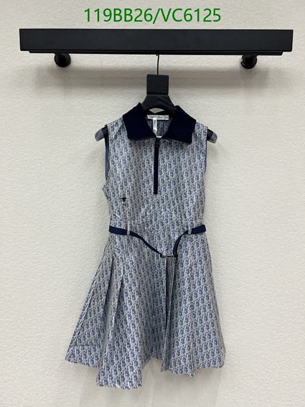 Dior Sleeveless Polo Dress with Pleated Skirt - Elegant Logo Pattern & Belted Waist