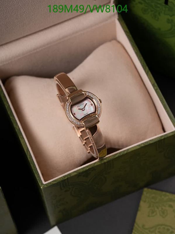Gucci Women's Rose Gold Tone Watch with Crystal Dial