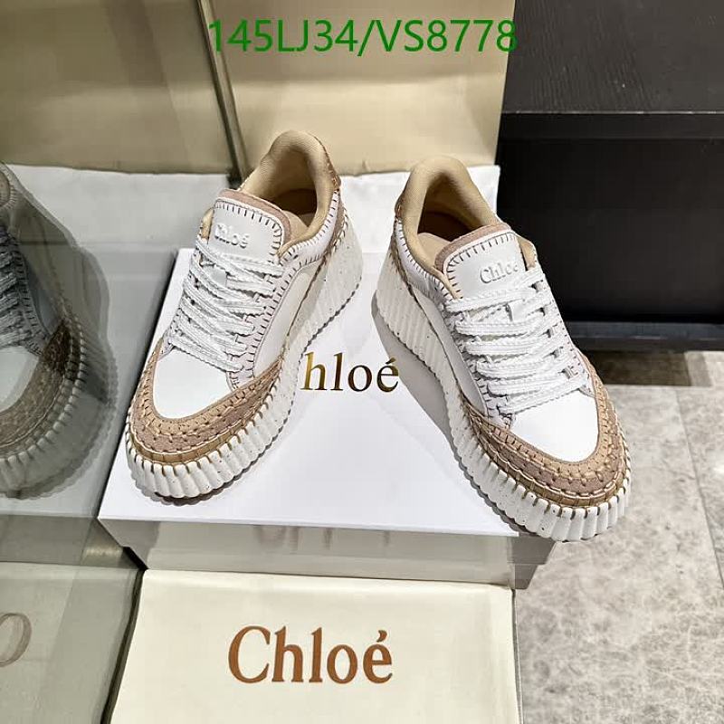 Chloé Women's White Leather Low-Top Sneakers - EU 35-40