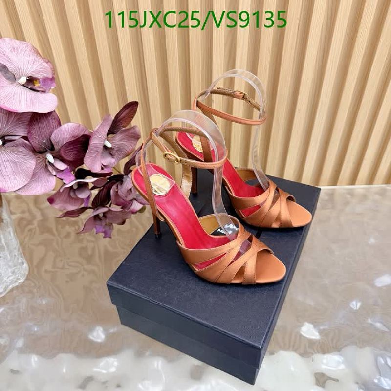 Yves Saint Laurent Women's Silk & Leather Strappy Heeled Sandals