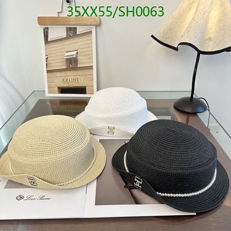 Elegant Straw Bucket Hat with Pearl Embellishment - Perfect Summer Headwear