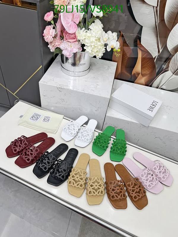 Loewe Women's Flat Sandals - Comfortable Cowhide Slides