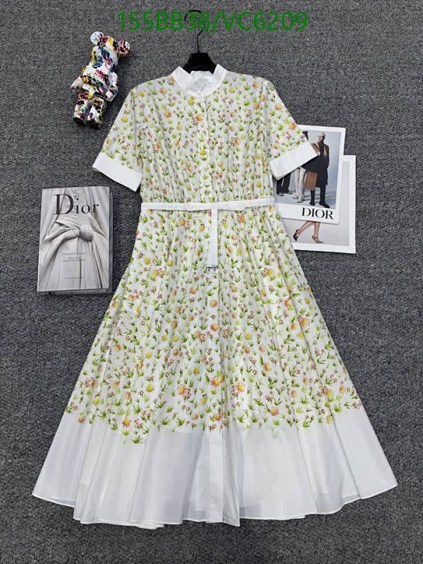 Dior Women's Floral Print Cotton Midi Shirtdress with Belt - Elegant Spring Style