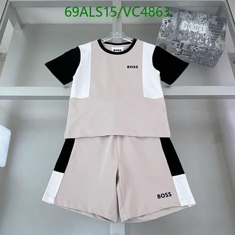 BOSS Kids' Color Block Cotton T-Shirt & Shorts Set - Comfortable & Stylish