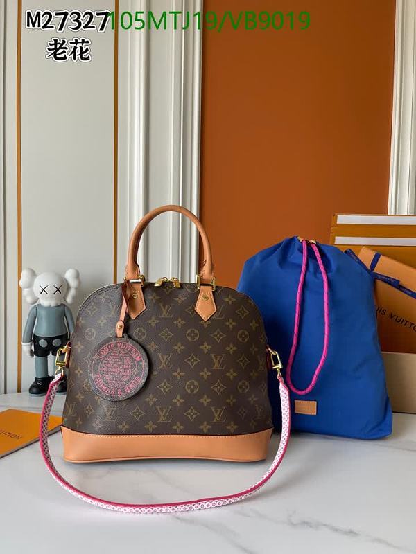 Louis Vuitton Alma BB Monogram Canvas Leather Handbag
