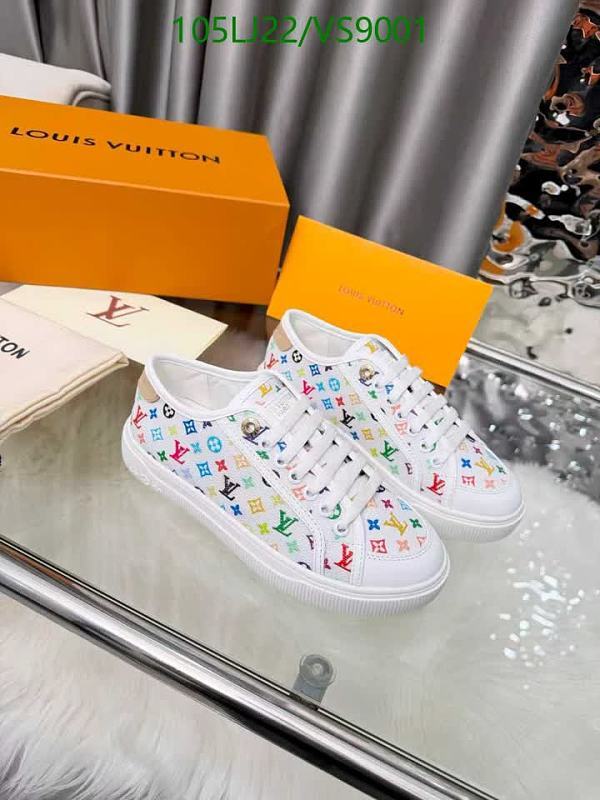 Louis Vuitton Women's Canvas Low-Top Sneakers - Rainbow Monogram