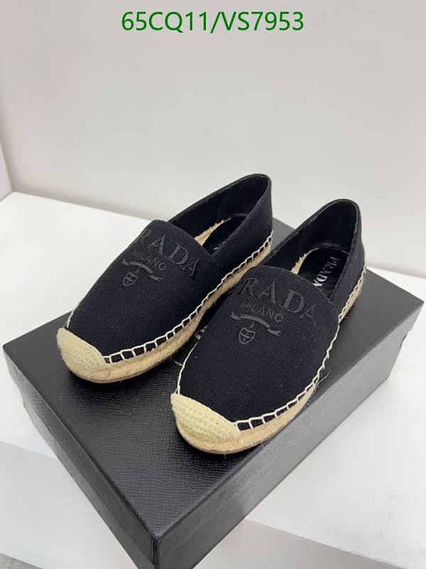 Prada Women's Embroidered Logo Espadrille Flats - Stylish & Comfortable Slip-Ons
