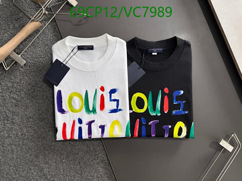 Louis Vuitton Men's Colorful Logo Print Cotton T-Shirt