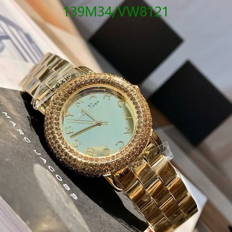 Marc Jacobs Women's Gold Stainless Steel Crystal Bezel Quartz Watch