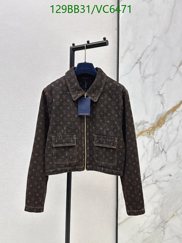 Louis Vuitton Monogram Denim Cropped Jacket - Stylish Outerwear for Women