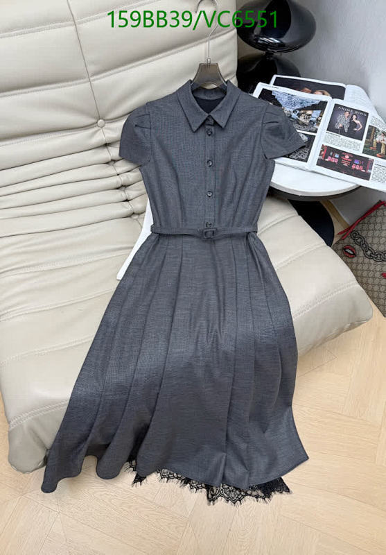 Elegant Louis Vuitton Midi Shirtdress with Belt and Lace Trim