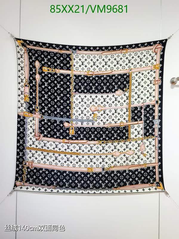 Louis Vuitton 140cm Cashmere Real Silk Scarf