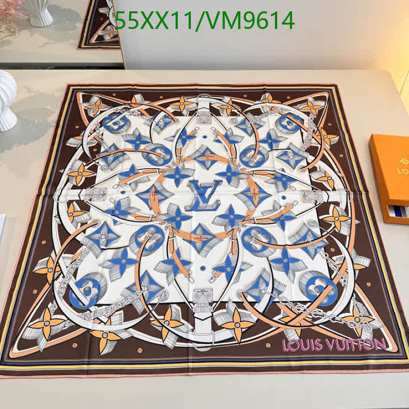 Louis Vuitton 90x90CM Mulberry Silk Scarf - Elegant & Luxurious