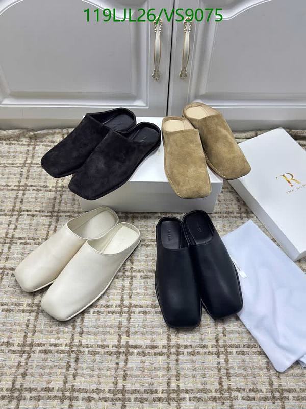 The Row Women's Calf Leather Slip-On Mules - Elegant Footwear