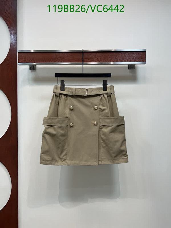 Louis Vuitton Women's Cotton Double-Breasted Mini Skirt with Belt