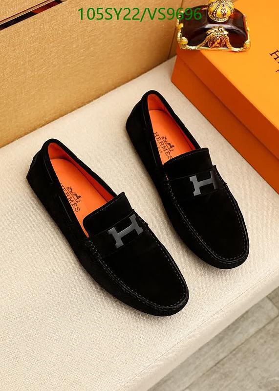 Hermes Men's Luxurious Black Cowhide Leather Loafers - EU 38-47 Driving Shoes