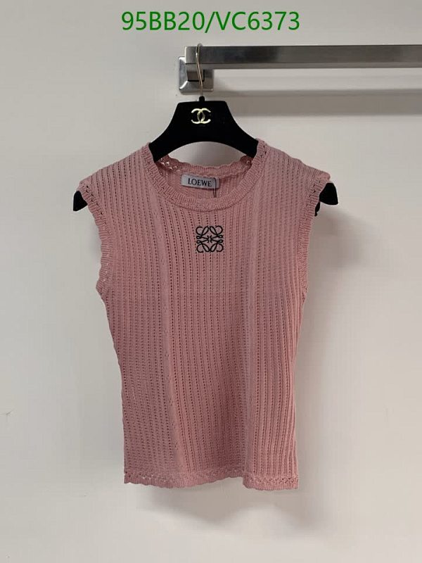 Loewe Women's Pink Anagram Knitted Sleeveless Top - Elegant & Breathable