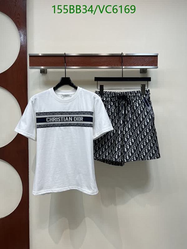 Christian Dior Unisex Cotton T-Shirt & Shorts Set - Comfortable & Stylish